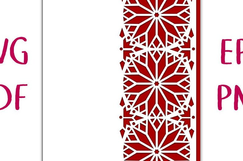 Σετ των 2 Intra απο ξύλο plywood 3mm-4mm πάχος – Star Flower Γεωμετρική Κάρτα Δαντέλας Δίασταση  20x20 cm INTRAFABR-35826730