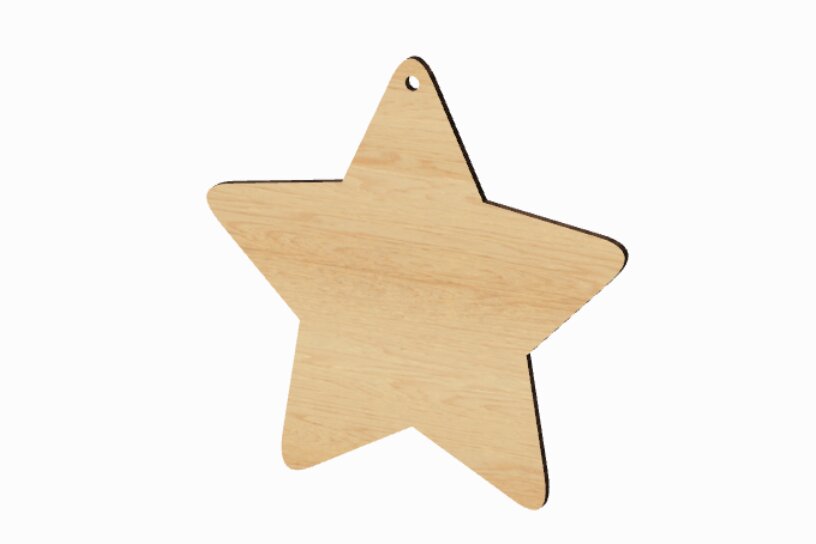 Σετ των 2 Intra απο ξύλο plywood 3mm-4mm πάχος – Αρχεία κοπής με λέιζερ κρεμαστά σημάδια Δίασταση  20x20 cm INTRAFABR-117680407