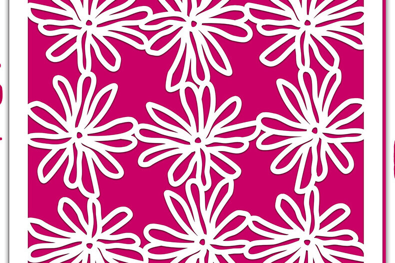 Σετ των 2 Intra απο ξύλο plywood 3mm-4mm πάχος – Αρχείο αποκοπής Card Star Magnolia Flower Δίασταση  20x20 cm INTRAFABR-12224775