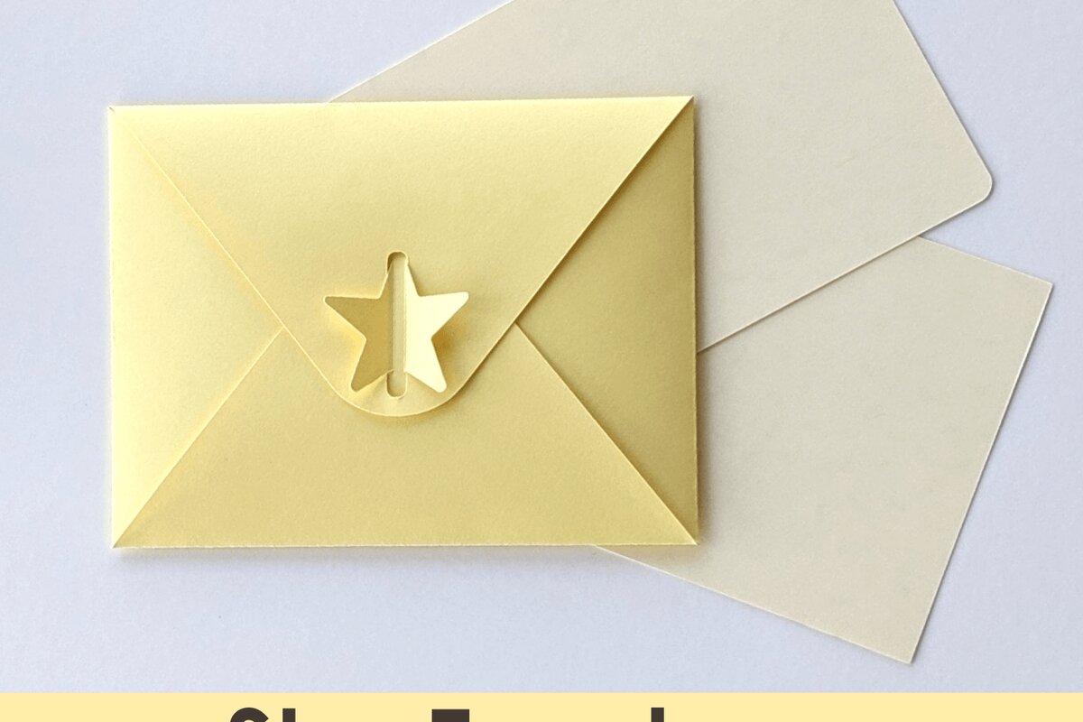 Σετ των 2 Intra απο ξύλο plywood 3mm-4mm πάχος – Πρότυπο αυτοσφραγιζόμενου φακέλου με αστέρι Δίασταση  20x20 cm INTRAFABR-32289525