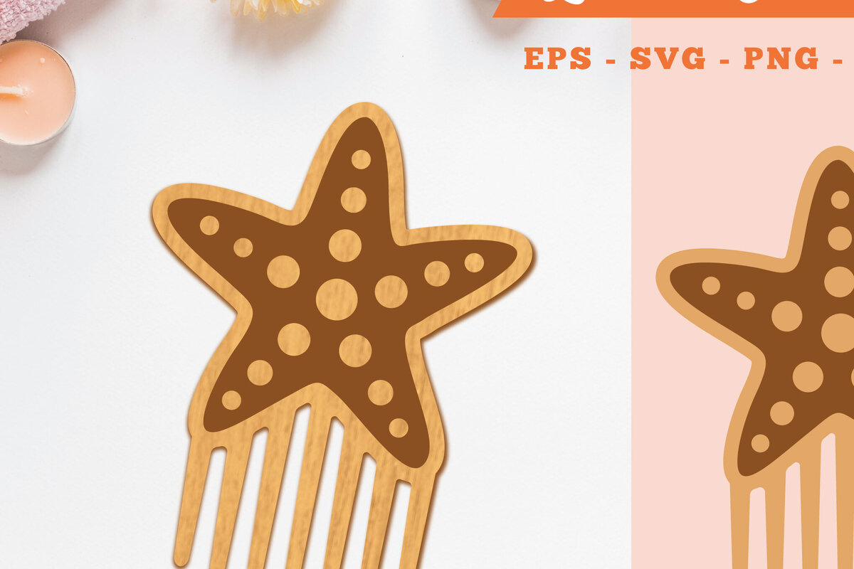 Σετ των 2 Intra απο ξύλο plywood 3mm-4mm πάχος – Αστερίας Comb Δίασταση  20x20 cm INTRAFABR-105417937