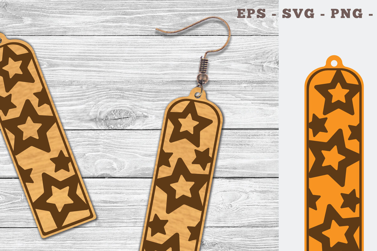 Σετ των 3 Intra απο ξύλο plywood 3mm-4mm πάχος – Σκουλαρίκια με μοτίβο με λέιζερ Δίασταση  5x5 cm INTRAFABR-103064961