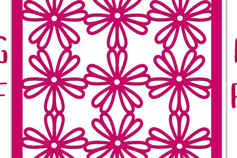 Σετ των 2 Intra απο ξύλο plywood 3mm-4mm πάχος – Γεωμετρική κάρτα Stellaria Flower Δίασταση  20x20 cm INTRAFABR-36324516