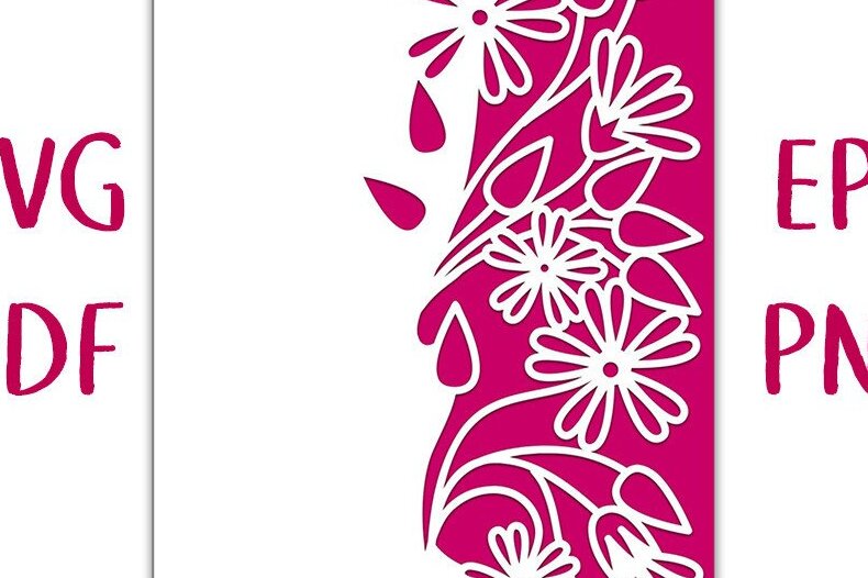 Σετ των 2 Intra απο ξύλο plywood 3mm-4mm πάχος – Stellaria Flower Lace Edge Card Cut Δίασταση  20x20 cm INTRAFABR-36325131