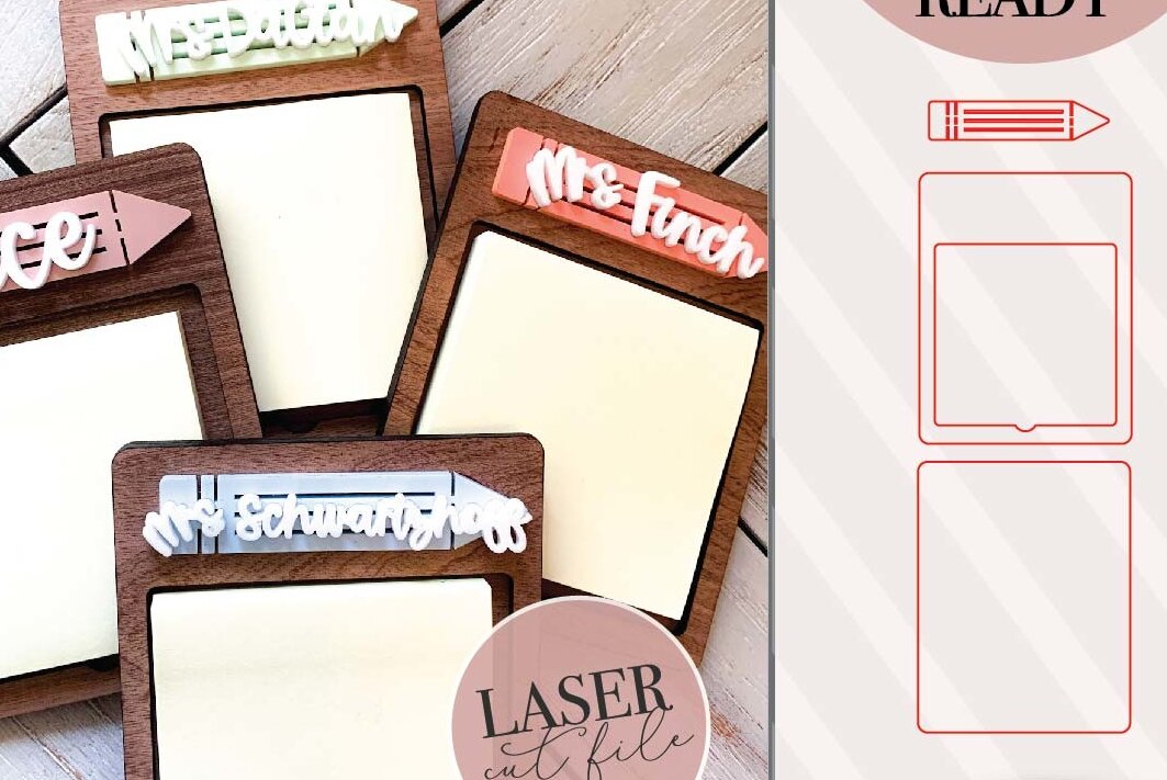 Σετ των 2 Intra απο ξύλο plywood 3mm-4mm πάχος – Στήριγμα κολλώδους σημειώσεων Δίασταση  20x20 cm INTRAFABR-75556772