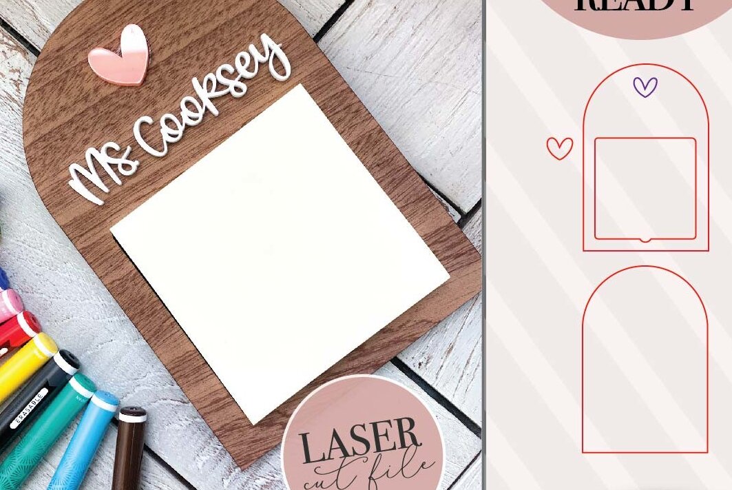 Σετ των 2 Intra απο ξύλο plywood 3mm-4mm πάχος – Στήριγμα κολλώδους σημειώσεων Δίασταση  20x20 cm INTRAFABR-75556618