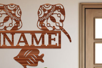 Intra απο ξύλο plywood 3mm-4mm πάχος – Singray Name Sign Δίασταση  40x30 cm INTRAFABR-99617407