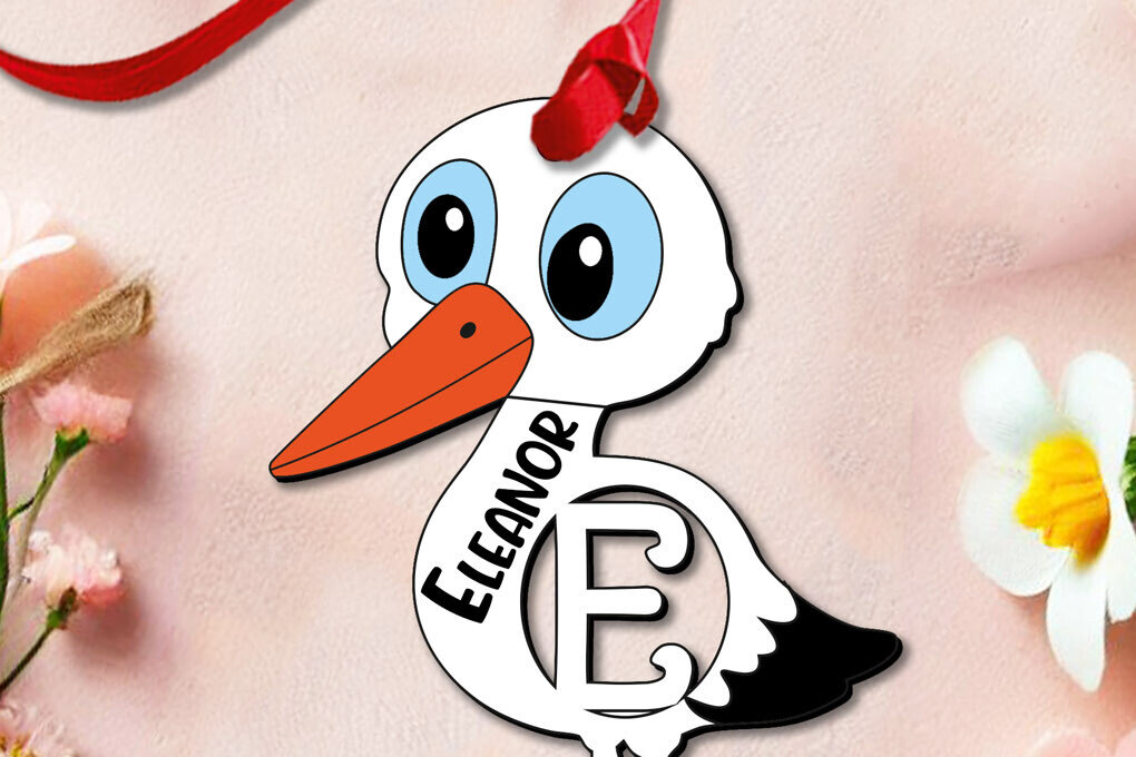 Σετ των 2 Intra απο ξύλο plywood 3mm-4mm πάχος – Αποθεματικό γράμμα Ε Ετικέτα ονόματος καλαθιού Πάσχας Δίασταση  20x20 cm INTRAFABR-113587290