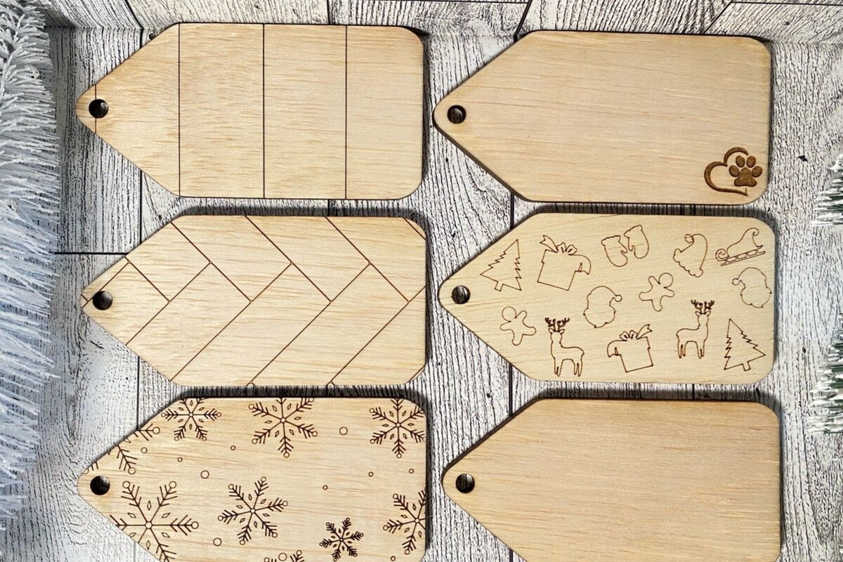 Σετ των 2 Intra απο ξύλο plywood 3mm-4mm πάχος – Πακέτο με ετικέτα ονόματος κάλτσας Laser Δίασταση  20x20 cm INTRAFABR-42201528