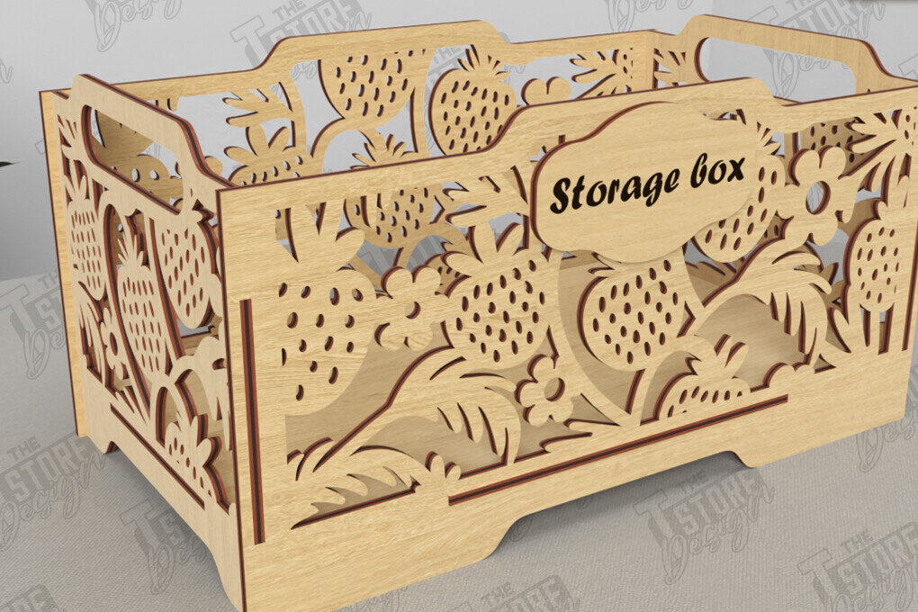 Σετ των 2 Intra απο ξύλο plywood 3mm-4mm πάχος – Κουτί αποθήκευσης |Κουτί κοσμημάτων | Κουτί δώρου| CNC Δίασταση  20x20 cm INTRAFABR-118219720