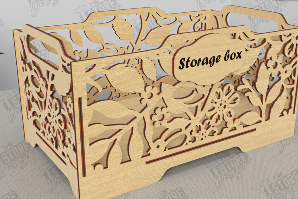 Σετ των 2 Intra απο ξύλο plywood 3mm-4mm πάχος – Κουτί αποθήκευσης |Κουτί κοσμημάτων | Κουτί δώρου| CNC Δίασταση  20x20 cm INTRAFABR-118219724