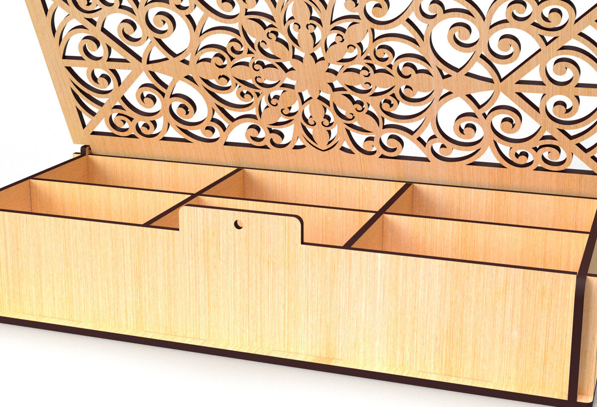 Σετ των 2 Intra απο ξύλο plywood 3mm-4mm πάχος – Πρότυπο Storage Box Αρχεία Cut Laser Δίασταση  20x20 cm INTRAFABR-81911106