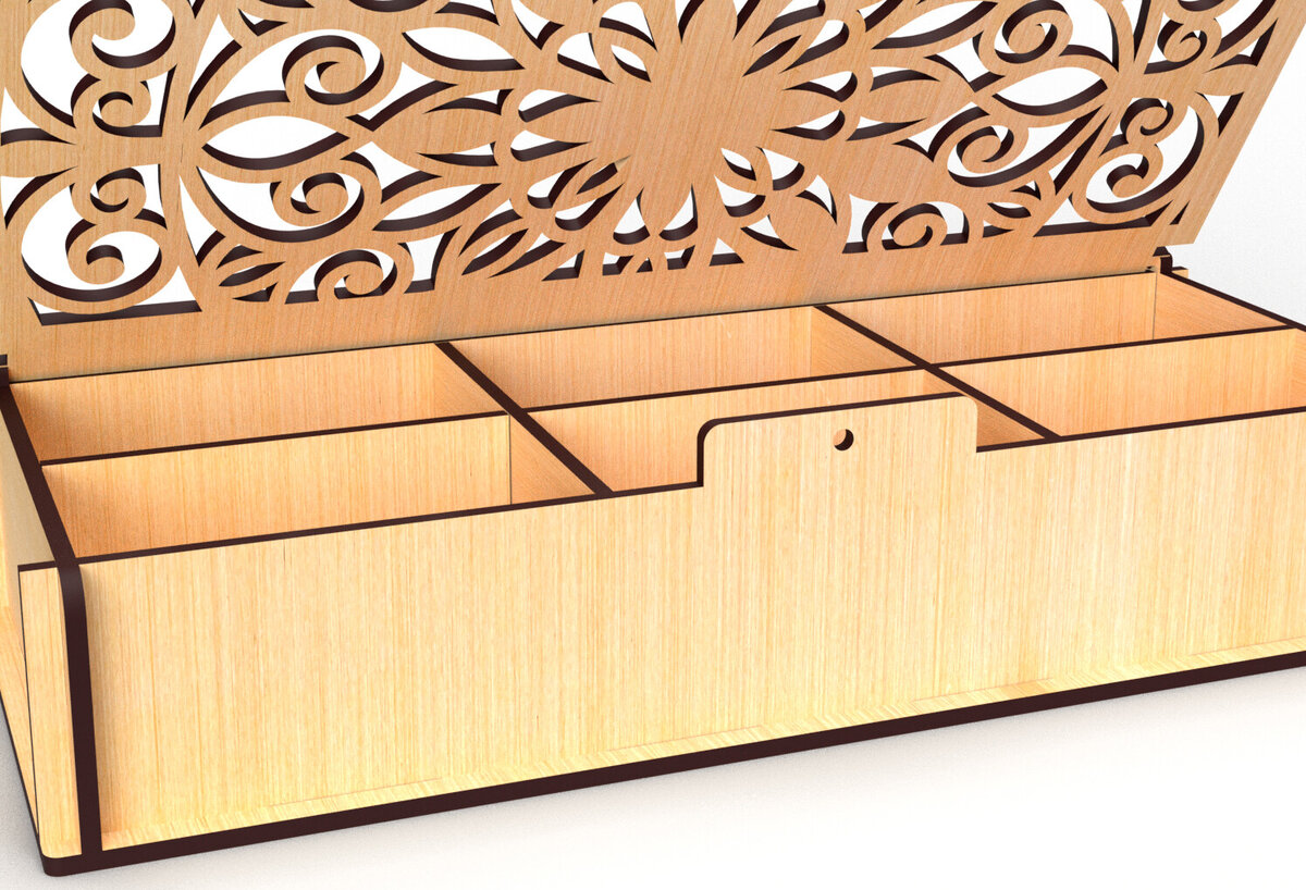 Σετ των 2 Intra απο ξύλο plywood 3mm-4mm πάχος – Πρότυπο Storage Box Αρχεία Cut Laser Δίασταση  20x20 cm INTRAFABR-81911113