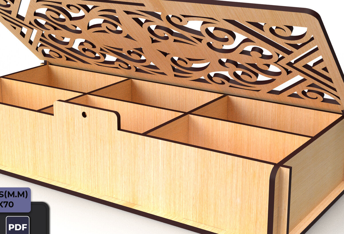 Σετ των 2 Intra απο ξύλο plywood 3mm-4mm πάχος – Πρότυπο Storage Box Αρχεία Cut Laser Δίασταση  20x20 cm INTRAFABR-81910725