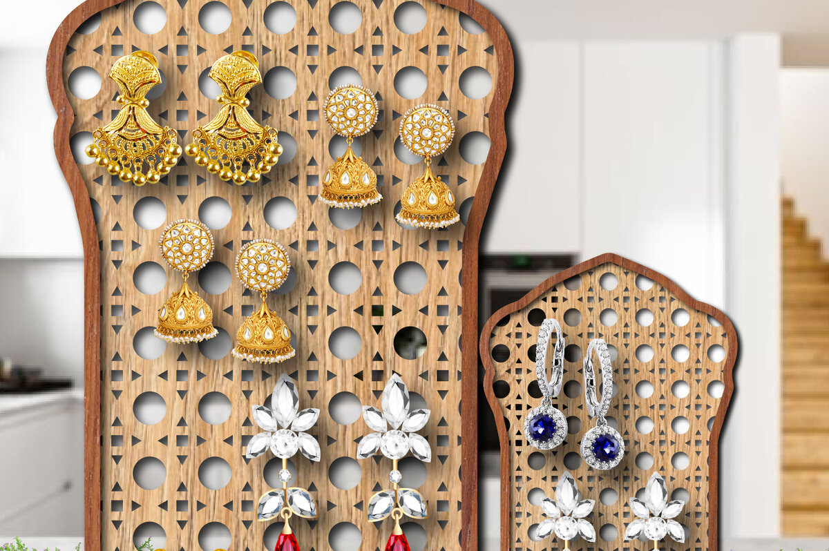 Σετ των 3 Intra απο ξύλο plywood 3mm-4mm πάχος – Στήριγμα για σκουλαρίκι Μπαστούνι Rattan 3D Δίασταση  5x5 cm INTRAFABR-26115777