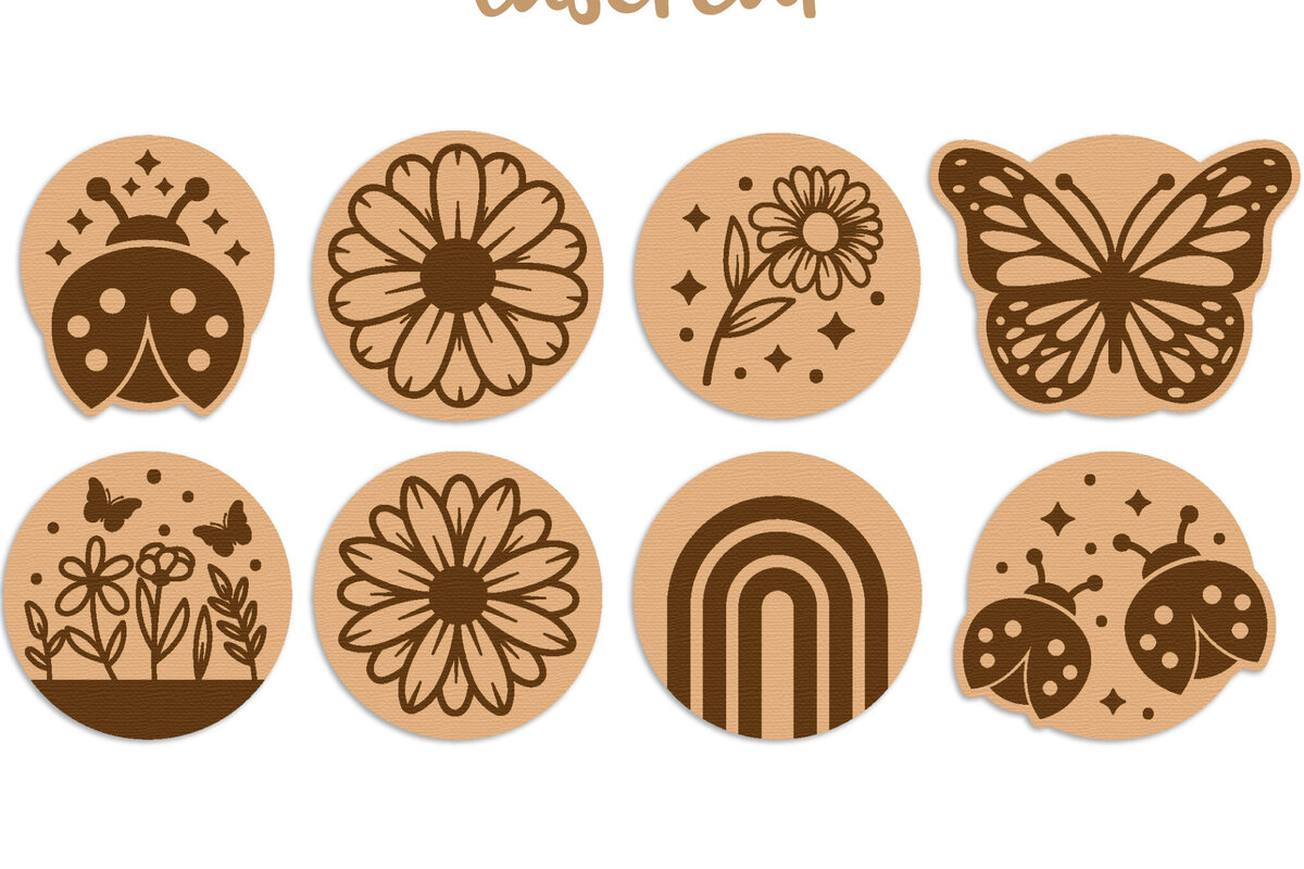 Σετ των 3 Intra απο ξύλο plywood 3mm-4mm πάχος – Stud Earring Lasercut - Αρχείο Lasercut Δίασταση  5x5 cm INTRAFABR-120997771