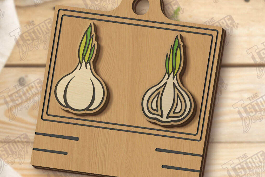 Σετ των 3 Intra απο ξύλο plywood 3mm-4mm πάχος – Καρφωτά σκουλαρίκια Λαχανικά Κοπή Laser | CNC Δίασταση  5x5 cm INTRAFABR-123039600