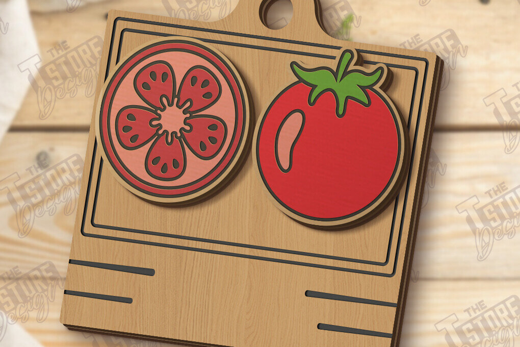 Σετ των 3 Intra απο ξύλο plywood 3mm-4mm πάχος – Καρφωτά σκουλαρίκια Λαχανικά Κοπή Laser | CNC Δίασταση  5x5 cm INTRAFABR-123039585