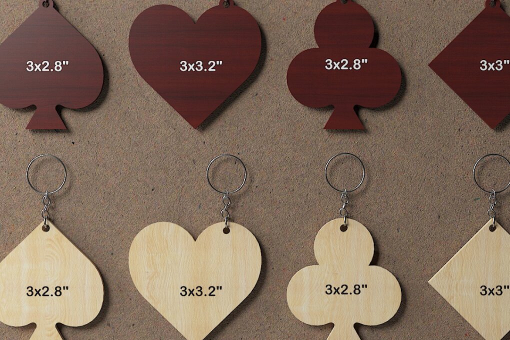 Σετ των 3 Intra απο ξύλο plywood 3mm-4mm πάχος – Κομψά μπρελόκ σε σχήμα κάρτας 042 Δίασταση  5x5 cm INTRAFABR-117656966