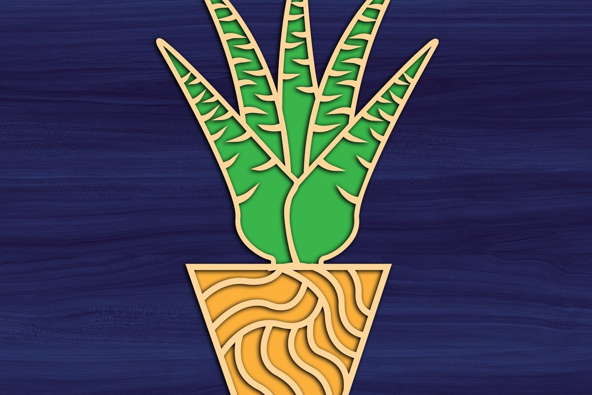 Σετ των 2 Intra απο ξύλο plywood 3mm-4mm πάχος – Χυμώδες Μαγνήτης Cut/Laser Δίασταση  20x20 cm INTRAFABR-31678447