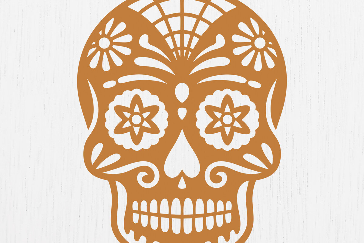 Σετ των 3 Intra απο ξύλο plywood 3mm-4mm πάχος – Σκουλαρίκια Sugar Skull Design1 Δίασταση  5x5 cm INTRAFABR-123027908