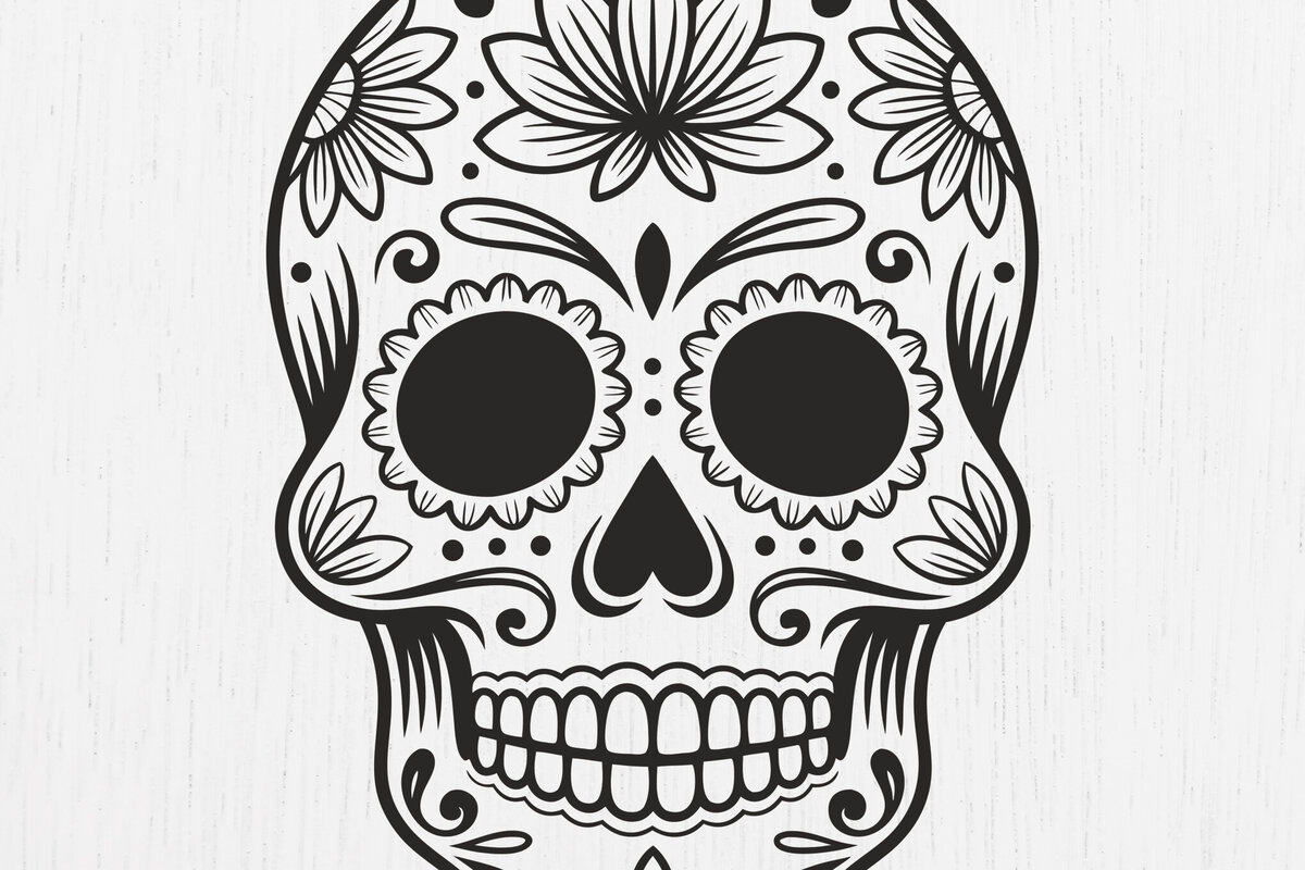 Σετ των 3 Intra απο ξύλο plywood 3mm-4mm πάχος – Σκουλαρίκια Sugar Skull Design14 Δίασταση  5x5 cm INTRAFABR-123161694