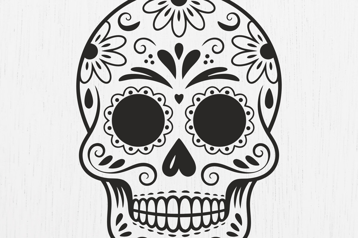 Σετ των 3 Intra απο ξύλο plywood 3mm-4mm πάχος – Σκουλαρίκια Sugar Skull Design17 Δίασταση  5x5 cm INTRAFABR-123219355