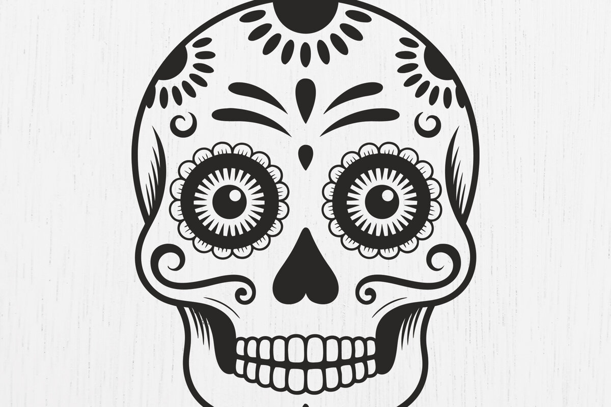 Σετ των 3 Intra απο ξύλο plywood 3mm-4mm πάχος – Σκουλαρίκια Sugar Skull Design18 Δίασταση  5x5 cm INTRAFABR-123219390