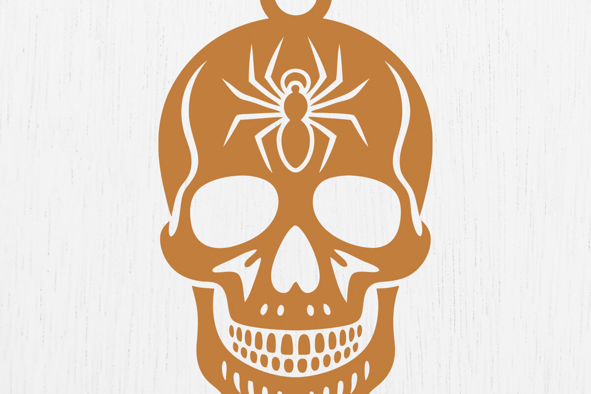 Σετ των 3 Intra απο ξύλο plywood 3mm-4mm πάχος – Σκουλαρίκια Sugar Skull Design5 Δίασταση  5x5 cm INTRAFABR-123028095