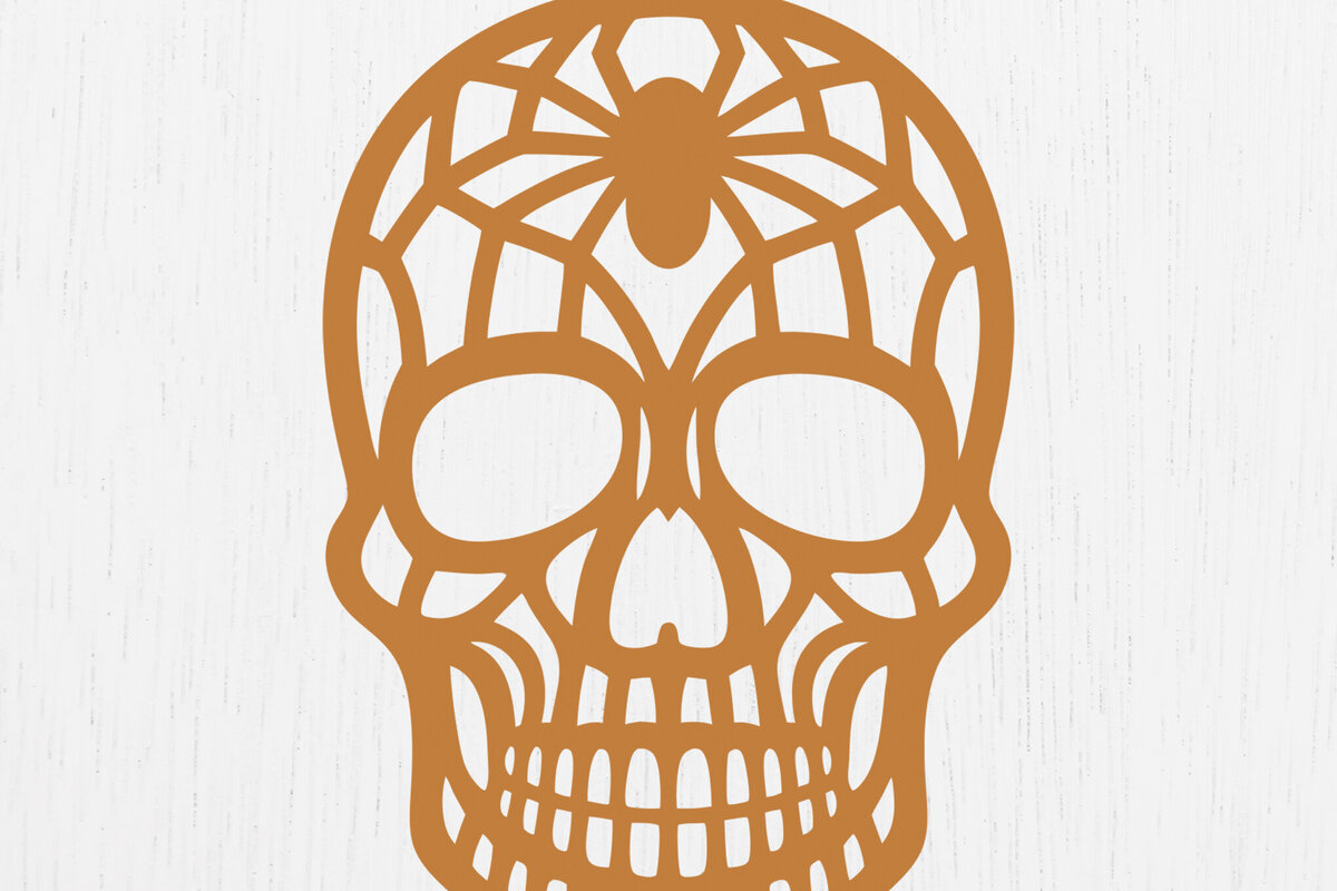 Σετ των 3 Intra απο ξύλο plywood 3mm-4mm πάχος – Σκουλαρίκια Sugar Skull Design7 Δίασταση  5x5 cm INTRAFABR-123092303