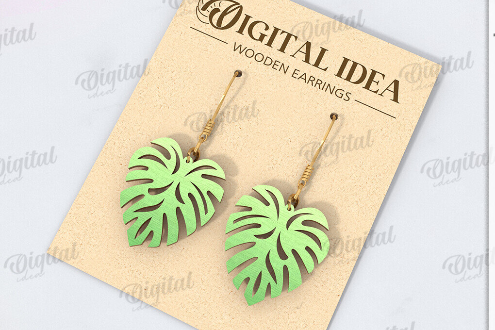 Σετ των 3 Intra απο ξύλο plywood 3mm-4mm πάχος – Καλοκαιρινά σκουλαρίκια με λέιζερ Δίασταση  5x5 cm INTRAFABR-121586999