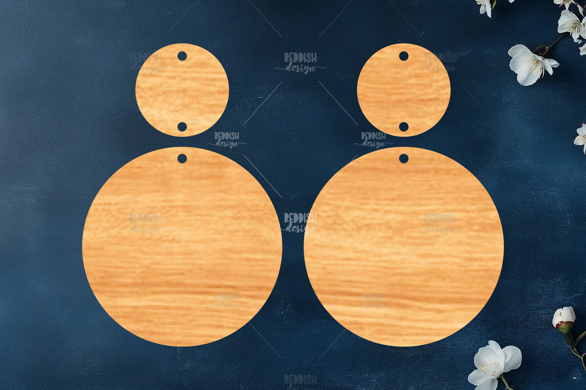 Σετ των 3 Intra απο ξύλο plywood 3mm-4mm πάχος – Καλοκαιρινά σκουλαρίκια Δίασταση  5x5 cm INTRAFABR-119333769