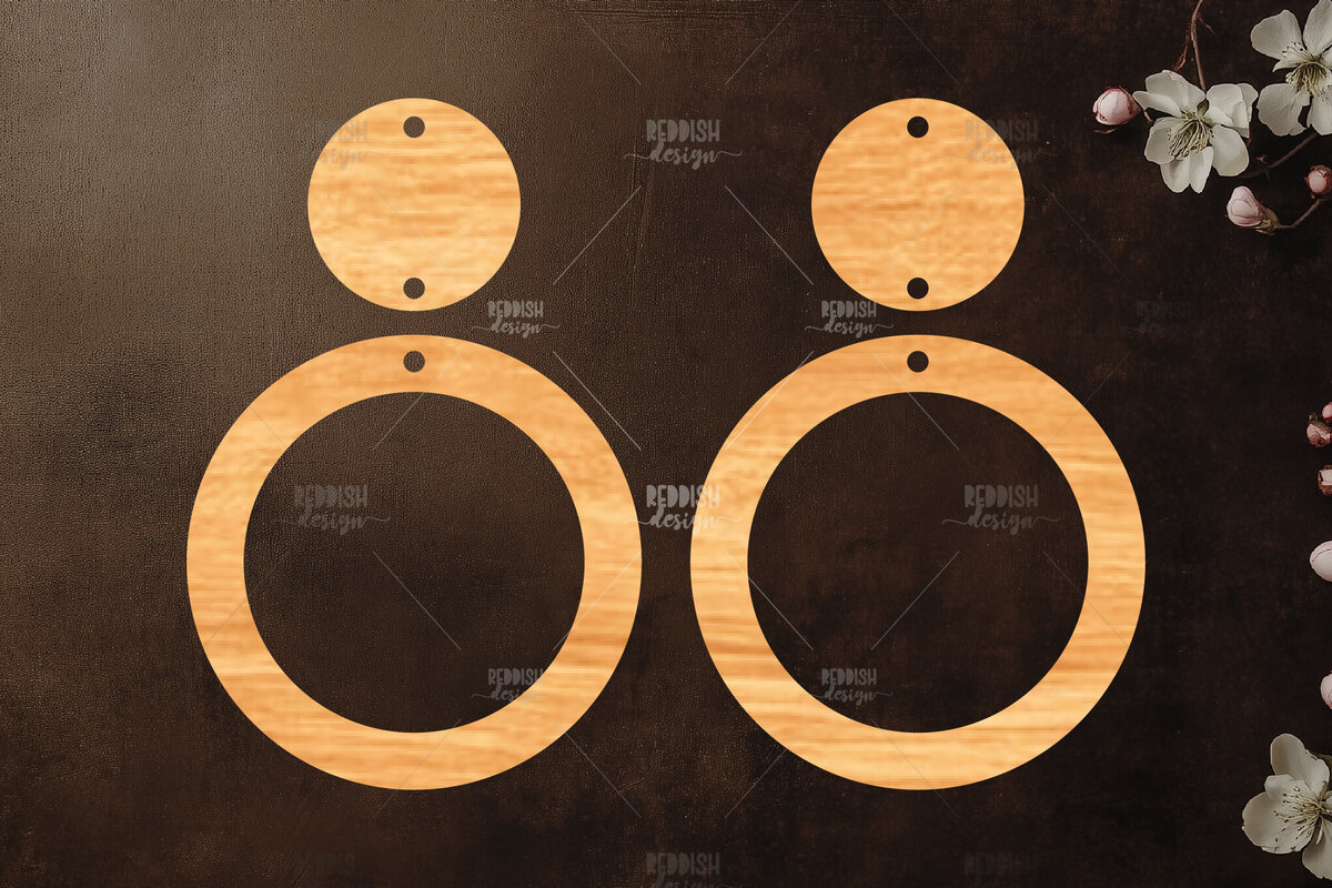 Σετ των 3 Intra απο ξύλο plywood 3mm-4mm πάχος – Καλοκαιρινά σκουλαρίκια Δίασταση  5x5 cm INTRAFABR-119333934