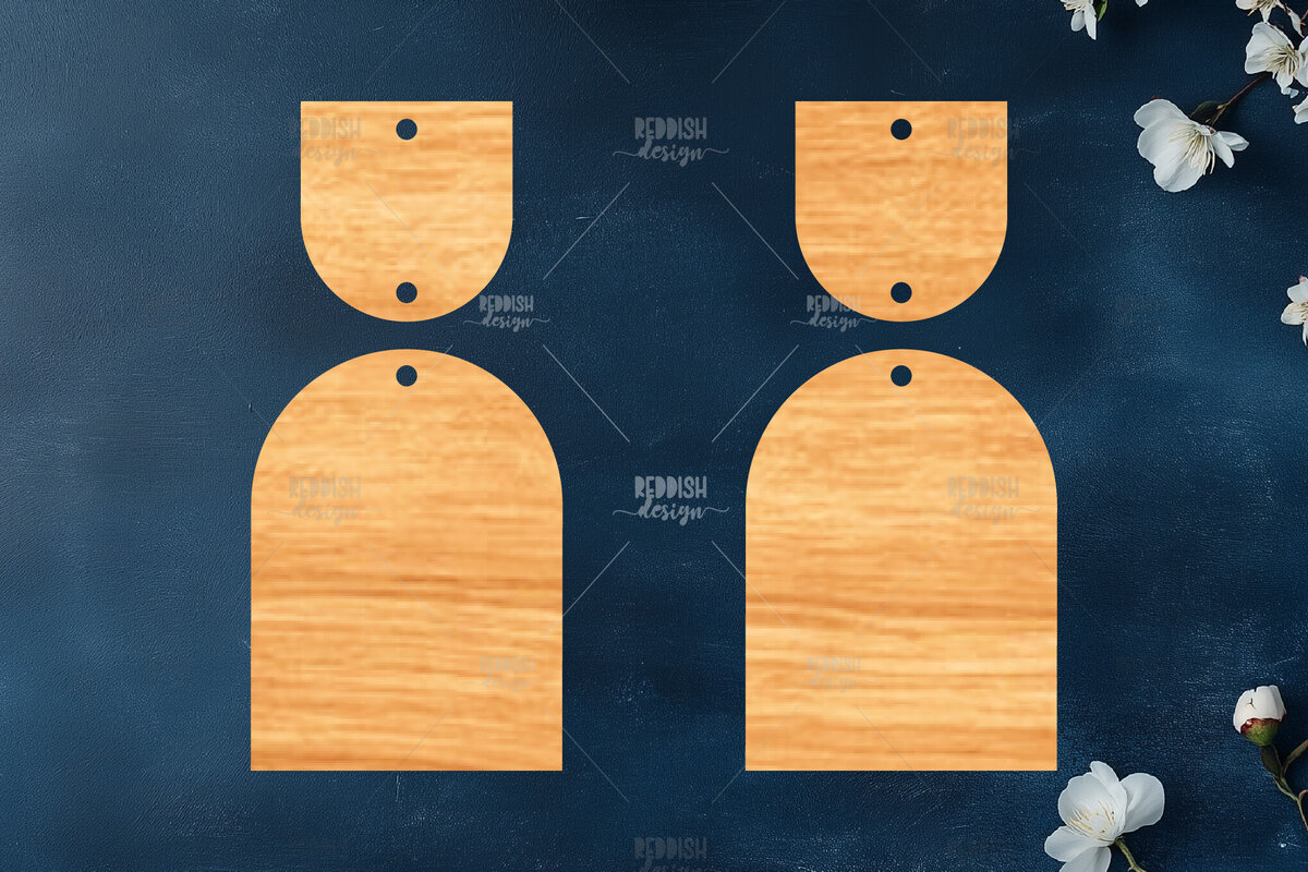 Σετ των 3 Intra απο ξύλο plywood 3mm-4mm πάχος – Καλοκαιρινά σκουλαρίκια Δίασταση  5x5 cm INTRAFABR-119333986