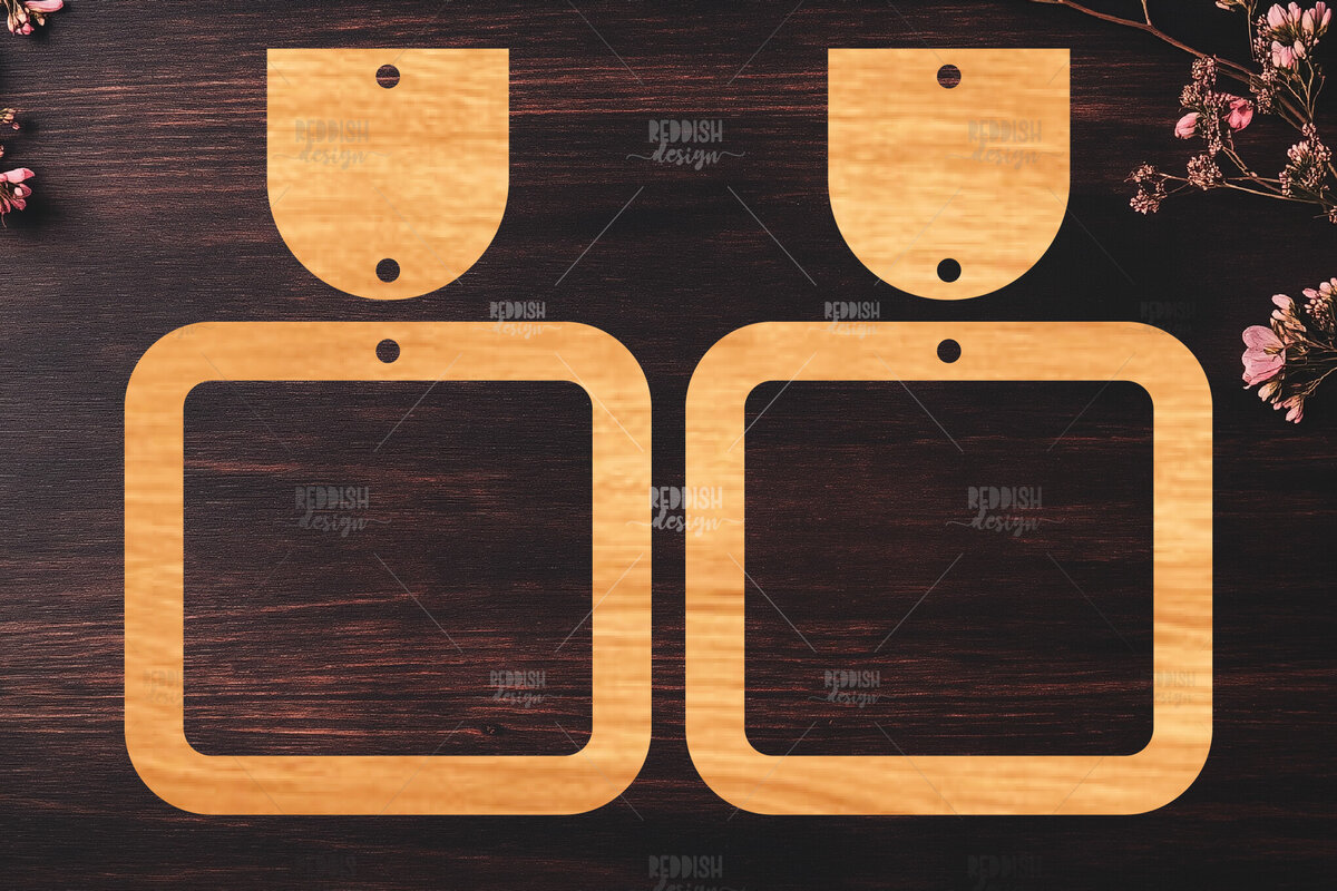 Σετ των 3 Intra απο ξύλο plywood 3mm-4mm πάχος – Καλοκαιρινά σκουλαρίκια Δίασταση  5x5 cm INTRAFABR-119464358