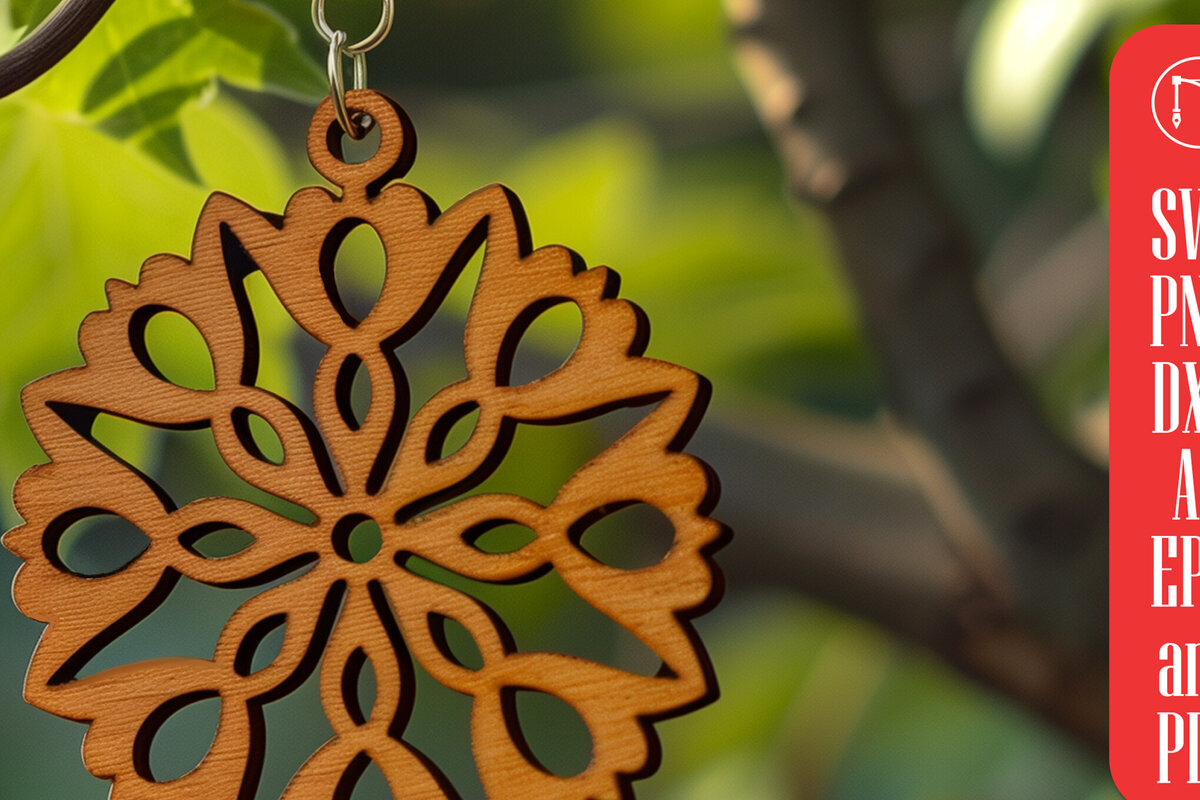 Σετ των 3 Intra απο ξύλο plywood 3mm-4mm πάχος – Καλοκαιρινά σκουλαρίκια Δίασταση  5x5 cm INTRAFABR-100741174