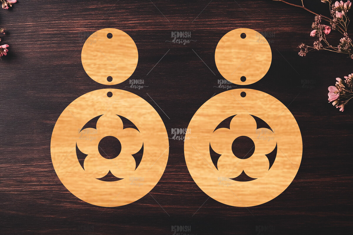 Σετ των 3 Intra απο ξύλο plywood 3mm-4mm πάχος – Καλοκαιρινά σκουλαρίκια Δίασταση  5x5 cm INTRAFABR-119464555