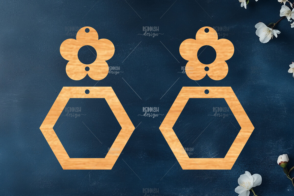 Σετ των 3 Intra απο ξύλο plywood 3mm-4mm πάχος – Καλοκαιρινά σκουλαρίκια Δίασταση  5x5 cm INTRAFABR-119464636