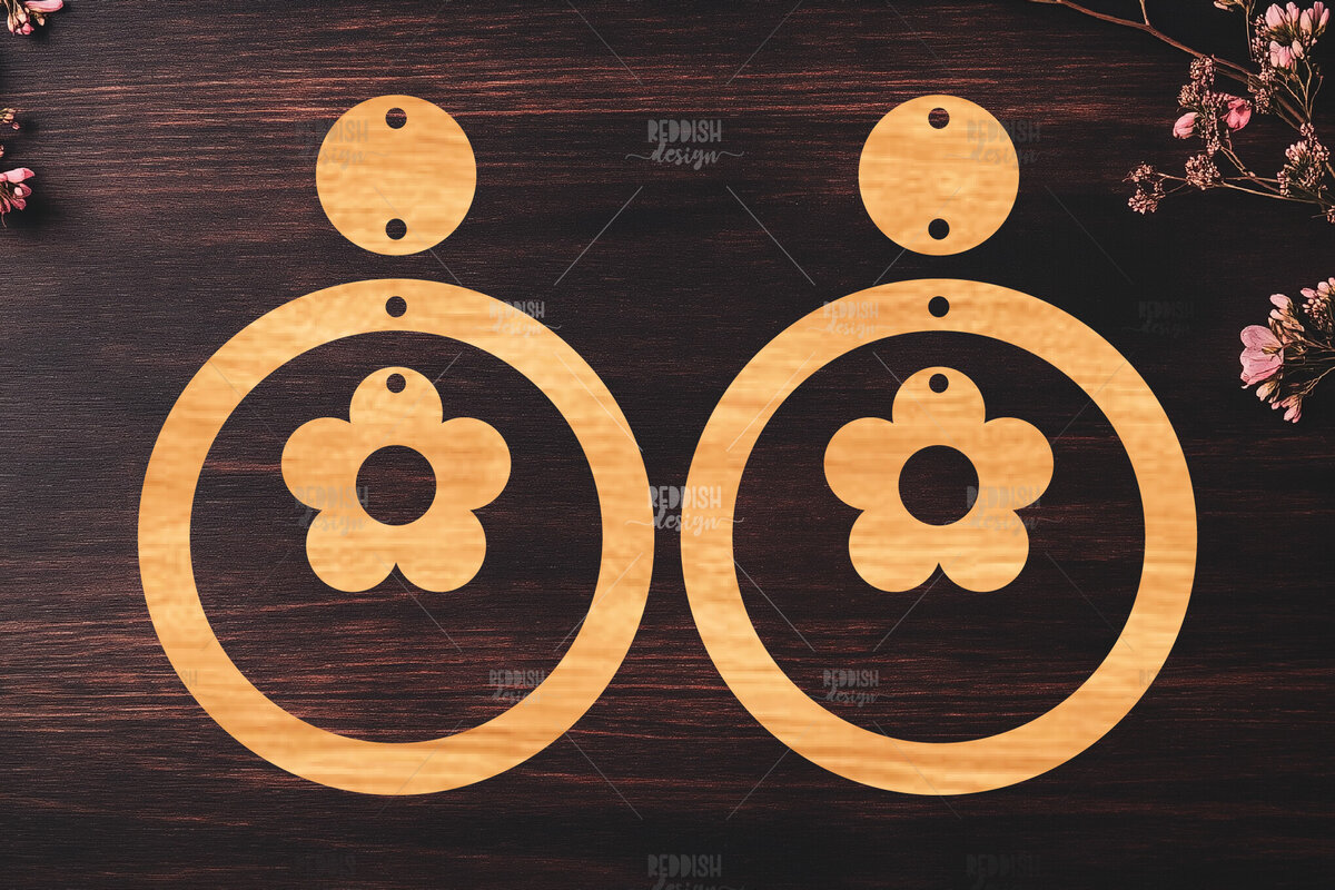 Σετ των 3 Intra απο ξύλο plywood 3mm-4mm πάχος – Καλοκαιρινά σκουλαρίκια Δίασταση  5x5 cm INTRAFABR-119464654