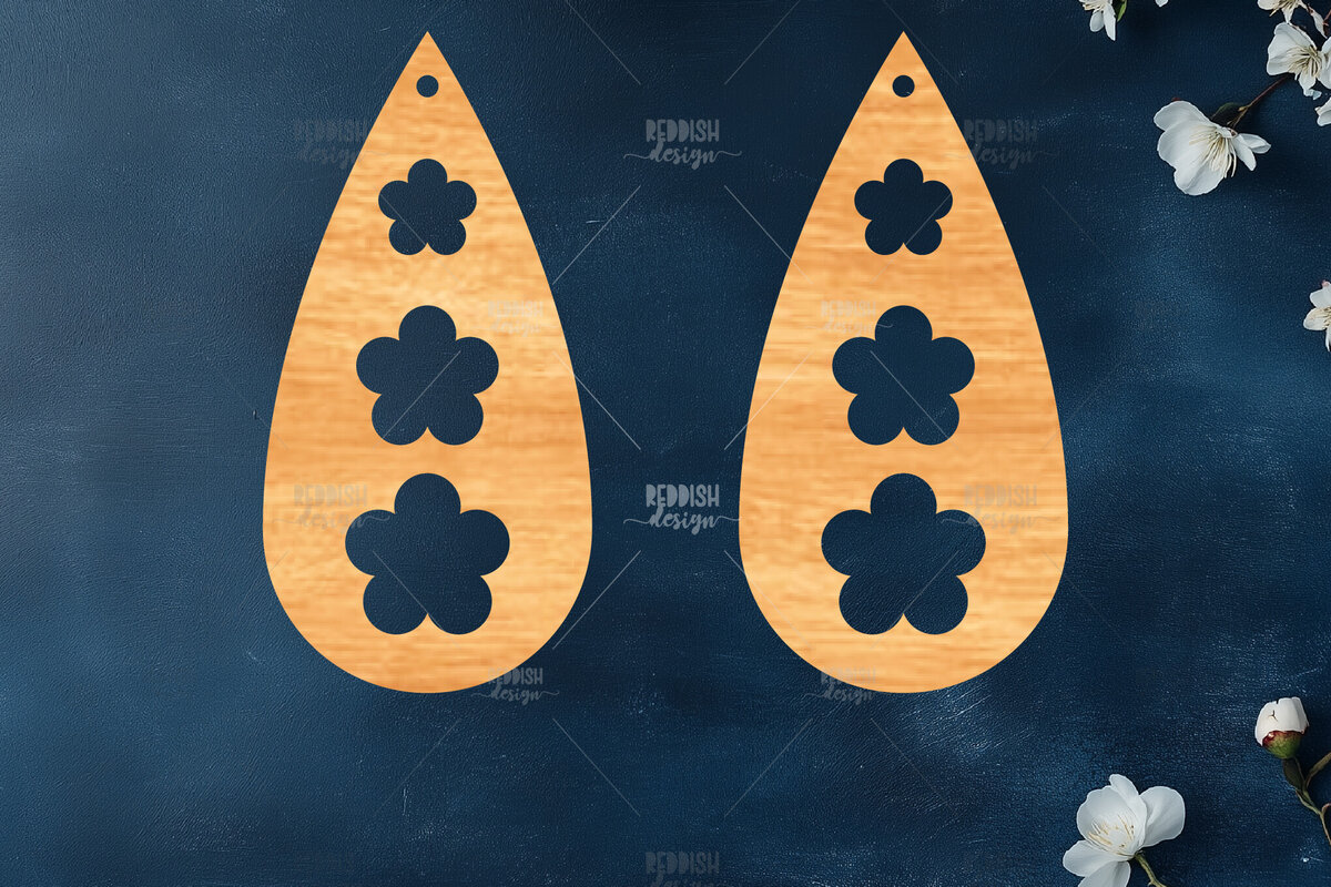 Σετ των 3 Intra απο ξύλο plywood 3mm-4mm πάχος – Καλοκαιρινά σκουλαρίκια Δίασταση  5x5 cm INTRAFABR-119464722