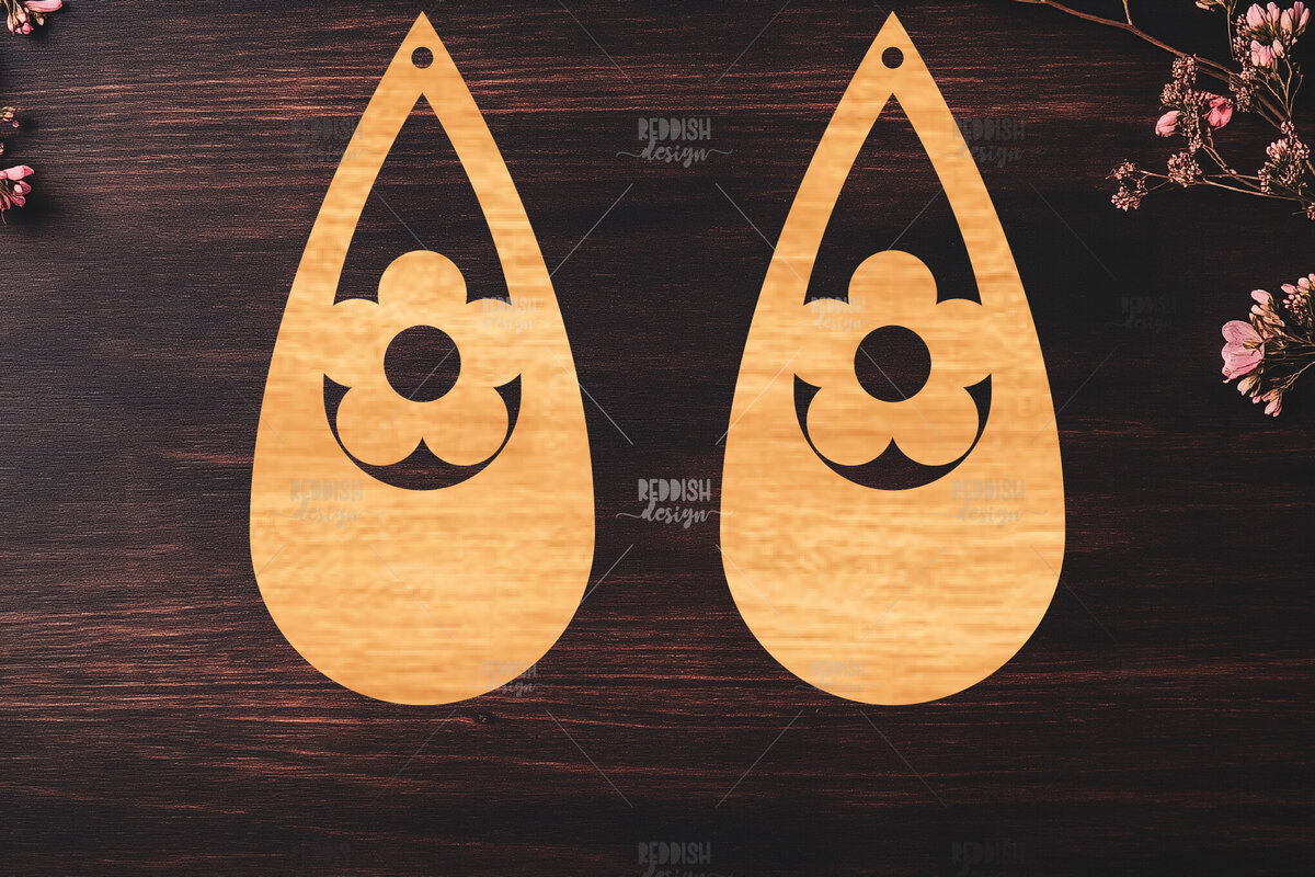 Σετ των 3 Intra απο ξύλο plywood 3mm-4mm πάχος – Καλοκαιρινά σκουλαρίκια Δίασταση  5x5 cm INTRAFABR-119464795