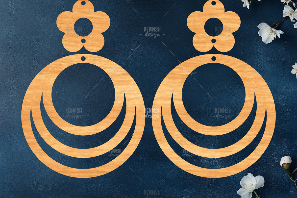 Σετ των 3 Intra απο ξύλο plywood 3mm-4mm πάχος – Καλοκαιρινά σκουλαρίκια Δίασταση  5x5 cm INTRAFABR-119464920