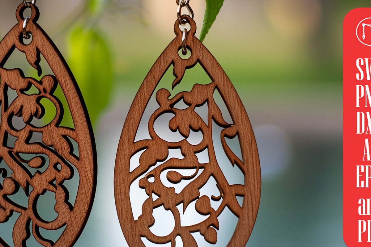 Σετ των 3 Intra απο ξύλο plywood 3mm-4mm πάχος – Καλοκαιρινά σκουλαρίκια Δίασταση  5x5 cm INTRAFABR-100774826