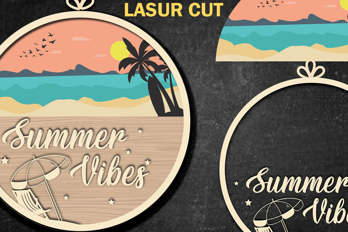 Intra απο ξύλο plywood 3mm-4mm πάχος – Summer Design Δίασταση  40x30 cm INTRAFABR-119660509