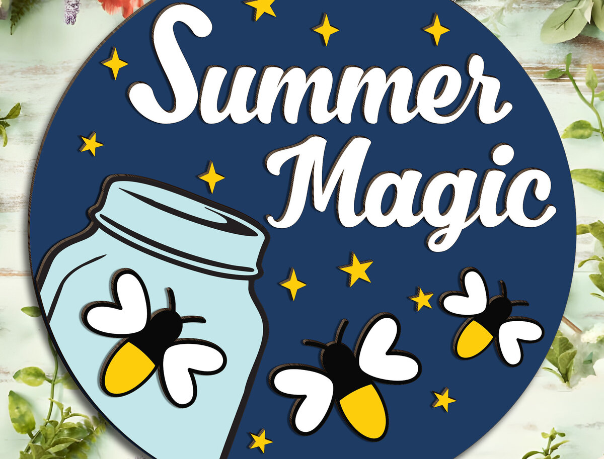 Σετ των 2 Intra απο ξύλο plywood 3mm-4mm πάχος – Summer Magic Door Δίασταση  20x20 cm INTRAFABR-123188814