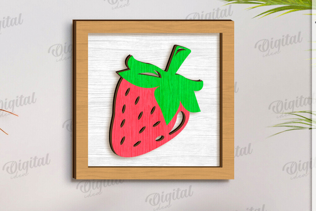 Σετ των 2 Intra απο ξύλο plywood 3mm-4mm πάχος – Καλοκαιρινή Δίασταση  20x20 cm INTRAFABR-123621543