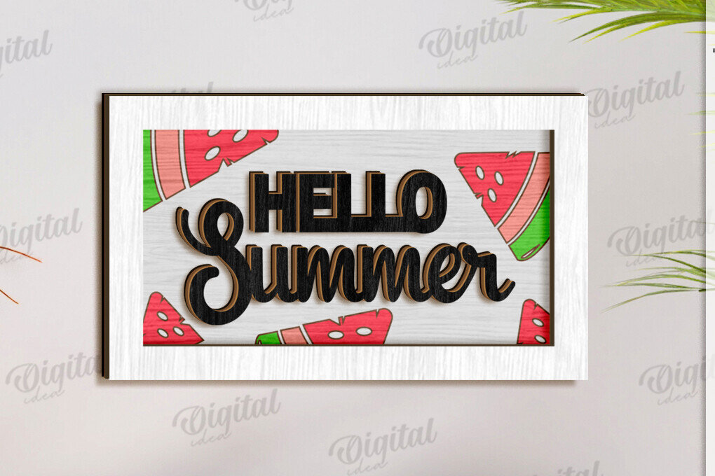 Σετ των 2 Intra απο ξύλο plywood 3mm-4mm πάχος – Καλοκαιρινή Δίασταση  20x20 cm INTRAFABR-123622046