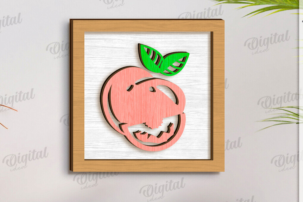 Σετ των 2 Intra απο ξύλο plywood 3mm-4mm πάχος – Καλοκαιρινή Δίασταση  20x20 cm INTRAFABR-123621485