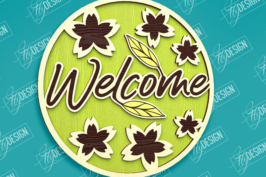 Σετ των 2 Intra απο ξύλο plywood 3mm-4mm πάχος – Καλοκαιρινό στρογγυλό σημάδι | τρισδιάστατη επιγραφή Δίασταση  20x20 cm INTRAFABR-96278987