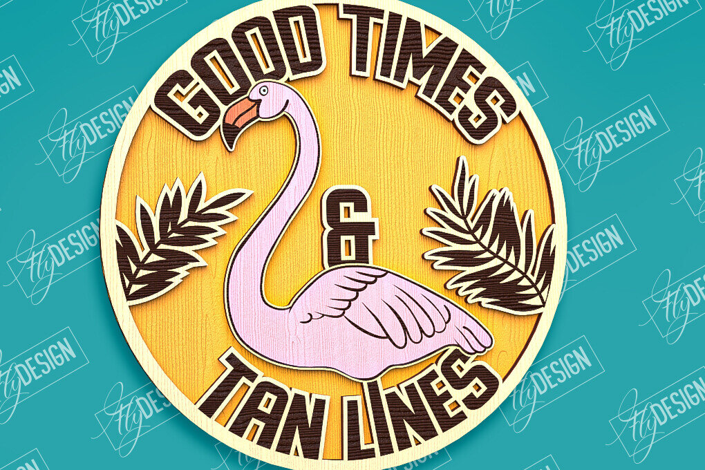 Σετ των 2 Intra απο ξύλο plywood 3mm-4mm πάχος – Καλοκαιρινό στρογγυλό σημάδι | τρισδιάστατη επιγραφή Δίασταση  20x20 cm INTRAFABR-96279013